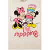 detaliu model tricou model Minnie pentru fetite cu varste de 3 ani -8 ani, marca Disney
